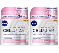 NIVEA CELLULAR EXPERT FILLER Crema Giorno Anti-Età Intensiva SPF 15 50ml, Crema viso antirughe rassodante, Crema viso Acido Ialuronico e Acido Folico Puro, Crema idratante viso anti-age