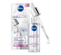 NIVEA Cellular Expert Filler, siero idratante ialuronico, leggero e ad assorbimento rapido con acido ialuronico puro, cura del viso per rughe levigate (30 ml)