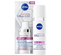 NIVEA Cellular Expert Filler Trattamento Fluido UV giornaliero SPF 50+ (1 x 30 ml) - Trattamento viso arricchito con acido ialuronico puro e licochalcone A - Fluido anti-invecchiamento idratante