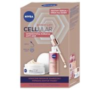 NIVEA CELLULAR Expert Lift Set Crema Viso Antirughe Giorno e Siero Lifting con Acido Ialuronico e Bakuchiolo, 50 + 30 ml