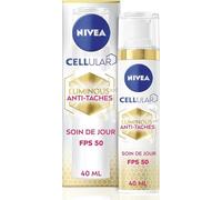 NIVEA Cellular Luminous 630® Day Care SPF 50 Anti-macchia (1 x 40 ml), cura del viso arricchita con acido ialuronico e vitamina E, cura perfezionante della carnagione femminile