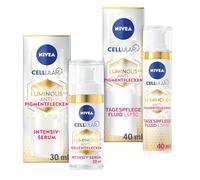 NIVEA Cellular Luminous - Set di macchie pigmentate con siero facciale, crema da giorno anti-invecchiamento con SPF 50, kit per la cura della pelle con acido ialuronico, per ridurre tutti i tipi di