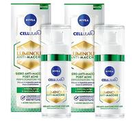 Nivea Cellular Luminous630 Siero Viso Anti-Macchie Post Acne Trattamento Perfezionatore Formula con Acido Salicilico ad Azione Illuminante Uniformante Levigante Opacizzante - 2 Flaconi da 30ml