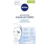 NIVEA Clear Up Strips Skin Refining, 6 pezzi (PACK OF 2) Fruit Acid and Lemon Essence-based Cleaning Patch for T-zone, Forehead, Nose and Chin, Effectively Remove Dust, Makeup, Grease, and Blackheads