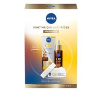 NIVEA - Cofanetto per il viso anti-invecchiamento Q10 antirughe - Siero a doppia azione antirughe (30 ml) + trattamento diurno antirughe e fermezza (50 ml) - Q10 puro, creatina e glicostop - tutti i