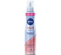 NIVEA Color Care Schiuma resistente alla schiuma extra forte (150 ml), schiuma nutriente con protezione dal calore, pantenolo e vitamina B3, resistente ai capelli per una lucentezza brillante e tenuta 24 ore (livello 4)