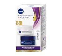 NIVEA Confezione da 2 - ANTIRUGHE + Crema Giorno Modellante e Crema Notte 65+ (2 x 50 ml)
