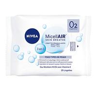 Nivea - Confezione da 25 salviette struccanti micellari, Cura 3-in-1