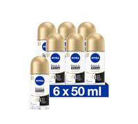 Nivea - Confezione da 6 deodorante roll-on da donna "Invisible Black & White Silky Smooth", 50 ml
