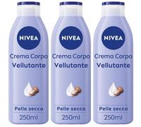 Nivea Crema Corpo Vellutante 250 ml, Crema corpo idratante 72 ore e ve