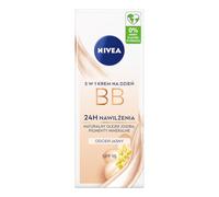 NIVEA Crema giorno 5 in 1 BB 24 ore di umidità SPF 15, crema da giorno colorata per pelle chiara, crema viso con olio di jojoba biologico e pigmenti per il trucco