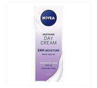 Nivea - Crema giorno per pelli sensibili (50 ml), crema viso e idratante con SPF 15 per pelli sensibili, Summer Care Essentials, Crema Idratante pelli sensibili