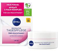 Nivea Crema giorno ricca 24h idratante per pelle secca, SPF 30 5, 50 ml