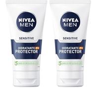 Nivea Crema Idratante, Men Sensitive Protector Idratante, 75 ml (Confezione da 2)