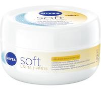 NIVEA Crema idratante morbida con protezione solare, crema leggera con fattore di protezione solare 15, crema per la pelle ad assorbimento rapido (100 ml)
