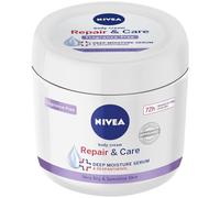 NIVEA Crema riparatrice e cura del corpo (barattolo da 400 ml), crema idratante sensibile con NIVEA Deep Moisture SERUM, crema corpo con formula rinforzante, crema corpo per pelle secca