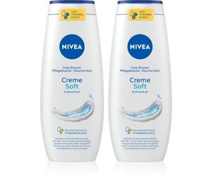 NIVEA Creme Soft gel doccia trattante confezione conveniente 2 x 500 ml