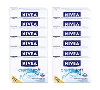 Nivea Creme Soft - Saponette cremose - 100 g, 2 confezioni x 6 pz= 12