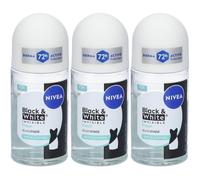 Nivea Deo Aid Invisible Black & White Fresh Roll On 3x50 ml