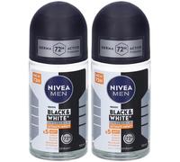 Nivea Deo Men Black&White Invisible Ultimate Protection Roll On 2x1 St