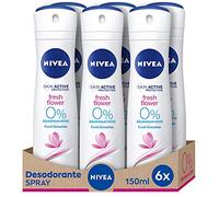 Nivea Deo Spray Fresh Flower, confezione da 6 x 150 ml