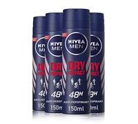NIVEA Deodorante Dry da uomo, 150 ml, confezione da 4