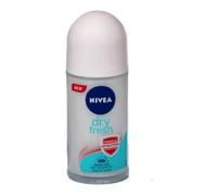 Nivea Deodorante Roll On Dry Fresh 50 ml, deodorante Nivea Dry Fresh per donne 50 ml Protezione potente testata in situazioni reali, formula Dual Active con 2 attivi antitraspiranti, confezione da 1