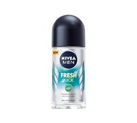 NIVEA Deodorante roll-on Fresh Kick Men protegge dalla sudorazione, dermatologicamente testato, nutre la pelle, formula leggera rinfrescante con acqua di cactus, 50 ml, confezione da 6
