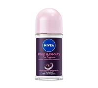 NIVEA Deodorante Roll on Pearl & Beauty Fine Fragrance 50 ml, Deodorante donna antitraspirante per una protezione 72h, Formula con Estratti di Perla Nera e Oli profumati per un fragranza raffinata