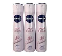 NIVEA Deodorante spray da donna "Pearl & Beauty", confezione da 3 (3 x 150 ml)