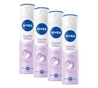 NIVEA Deodorante Spray Double Effect 150 ml, Deodorante donna per una protezione 72h, Deo spray antitraspirante con Estratti di Avocado, Ideale post-rasatura, Senza alcool, Tutti i tipi di pelle