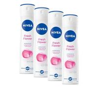 NIVEA Deodorante Spray Fresh Flower 150 ml, Deodorante donna per una protezione 48h, Deo spray antitraspirante e antibatterico, Profumo floreale, Senza alcool e alluminio, Tutti i tipi di pelle