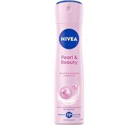 NIVEA Pearl & Beauty Spray deodorante in confezione da 6 x 150 ml, Deodorante donna con Estratti di Perla per pelle luminosa e morbida, Deo spray antitraspirante per 48h