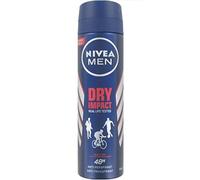 Nivea Deospray Men Dry Impact, confezione da 6 pezzi, con alluminio e alcool, 150 ml