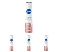 NIVEA Derma Control 96H Deodorante Spray (1x200ml) Deodorante Deodorante per Sudore Eccessiva Umidità e Odori Clinicamente Approvato Deodorante Donna con Formula Brevettata (Confezione da 4)