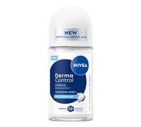 NIVEA Derma Control Defend Roll On (50 ml), anti-traspirante roll on con acido ialuronico e pro-vitamina B5, deodorante di protezione 72H per pelli sensibili