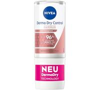 NIVEA Derma Dry Control Maximum Deo Roll-on (50 ml), deodorante contro sudorazione intensa, antitraspirante delicato sulla pelle per una protezione 96 ore e una sensazione morbida sulla pelle