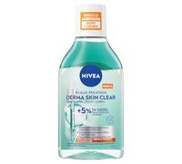 NIVEA Derma Skin Clear Acqua Micellare 400 ml, Struccante viso e occhi con 5% siero con PHA, Acido Salicilico e Niacinamide, Detergente viso, occhi e labbra senza risciacquo per pelle grassa e mista