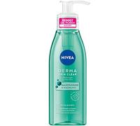 NIVEA Derma Skin Clear Gel detergente (150 ml), pulente per pelli impure, efficace con acido salicilico e niacinamide