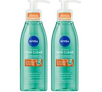 NIVEA Derma Skin Clear Gel Detergente Viso Anti-Imperfezioni 150 ml, Detergente