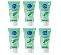 NIVEA Detergente Viso Scrub Purificante 150 ml Confezione Da 6