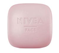 NIVEA NATURALLY CLEAN Detergente Viso Solido Illuminante 75 g, Detergente solido 99% naturale con Vitamina E ed Estratto di Rosa, Detergente naturale con formula vegana