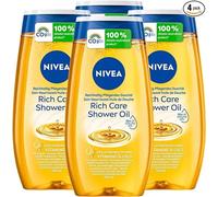Nivea Doccia Olio Rich Care Detergente Corpo,4 Flaconi da 200ml