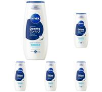 NIVEA Docciaschiuma Derma Control Defend Extra Comfort 250 ml, Bagnoschiuma delicato per pelli sensibili, Bagnodoccia profumato con Acido Ialuronico e Pro-Vitamina B5 per una pelle morbida e liscia