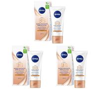 NIVEA ESSENTIALS BB Cream Super-Idratante 24H No Stop 50 ml, Crema Giorno SPF15