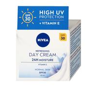 Nivea Essentials Refreshing Day Cream SPF 30, la pelle normale ha bisogno di cure leggere ma efficaci per mantenerla idratata, fresca e protetta tutto il giorno, 50 ml, confezione da 1