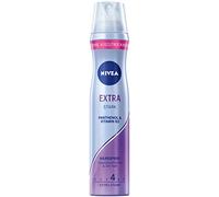 NIVEA Extra Strong Styling Spray, spray rinforzante per capelli con pantenolo e vitamina B3, vernice affidabile per acconciature con tenuta 24 ore (livello 4), spray vegano (250 ml)