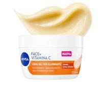 NIVEA Face+ Vitamina C Crema Gel Viso Illuminante, 100 ml | Crema viso illuminante con Vitamina C, Glicerina, 72 ore di idratazione, non comedogenica e agisce sulle macchie scure