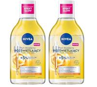 NIVEA Fluido Micellare Illuminante con 5% Siero 400 ml (Confezione da 2)