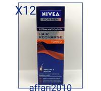 Nivea For Men Sistema Anticaduta Hair Recharge Tonico 150 ml - 12 Pezzi